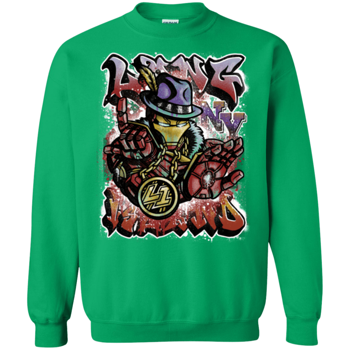 Sweatshirts Irish Green / Small Ironman Long Island Crewneck Sweatshirt