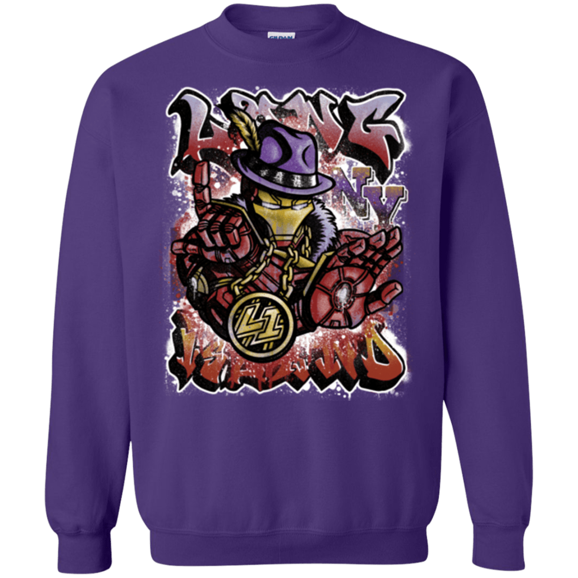 Sweatshirts Purple / Small Ironman Long Island Crewneck Sweatshirt