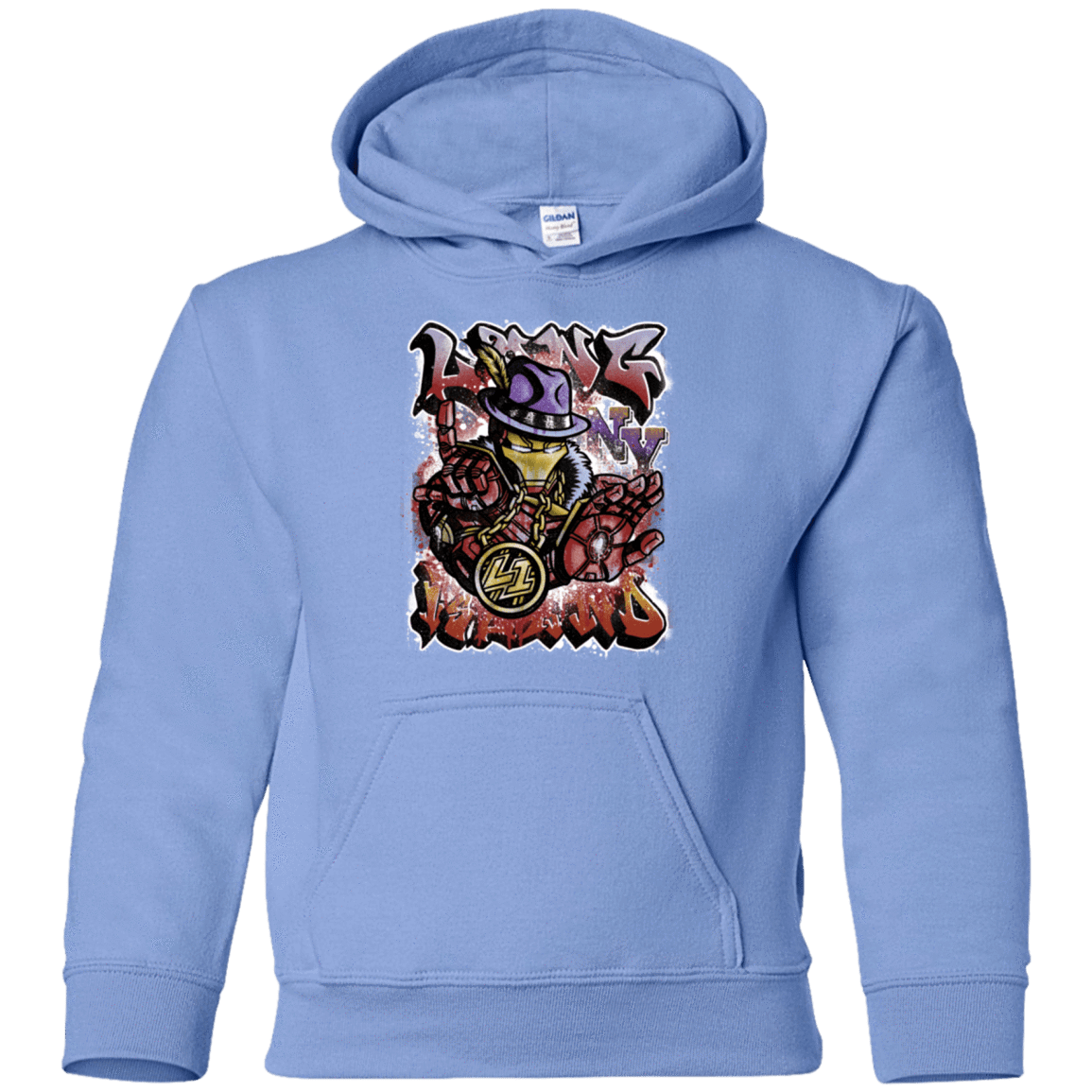 Sweatshirts Carolina Blue / YS Ironman Long Island Youth Hoodie