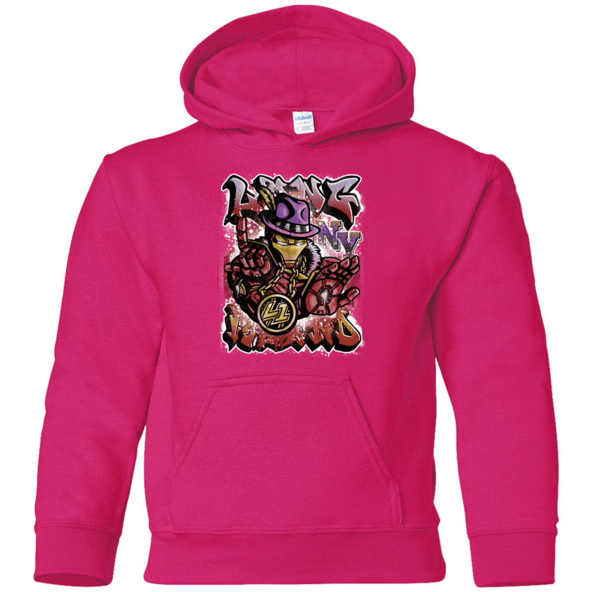 Sweatshirts Heliconia / YS Ironman Long Island Youth Hoodie