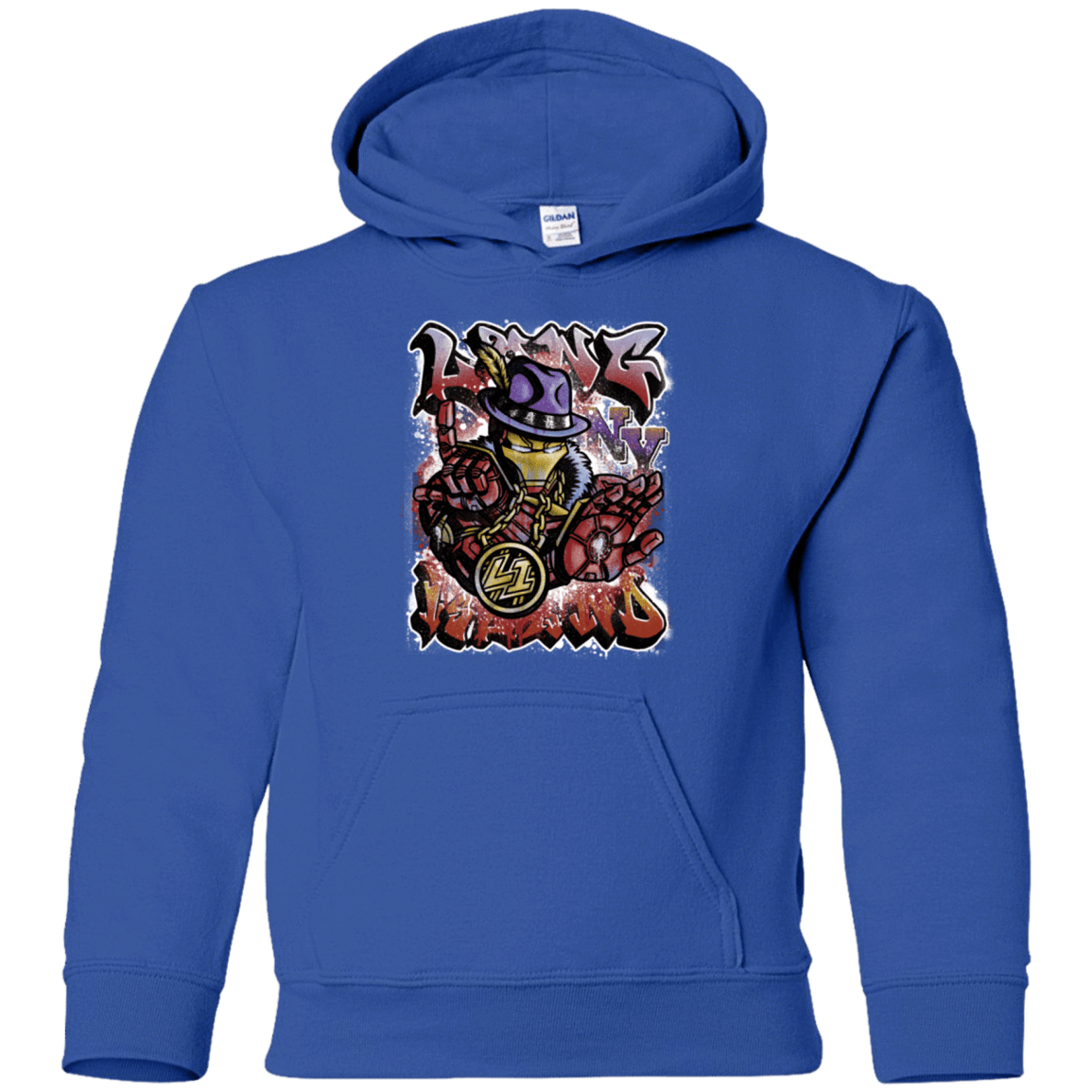 Sweatshirts Royal / YS Ironman Long Island Youth Hoodie
