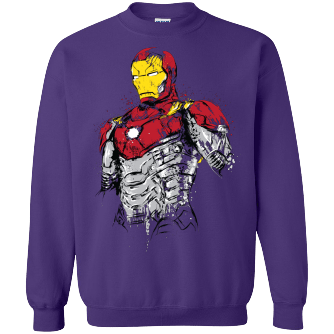 Sweatshirts Purple / S Ironman - Mark XLVII Armor Crewneck Sweatshirt