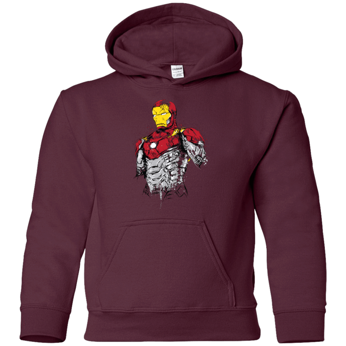 Sweatshirts Maroon / YS Ironman - Mark XLVII Armor Youth Hoodie
