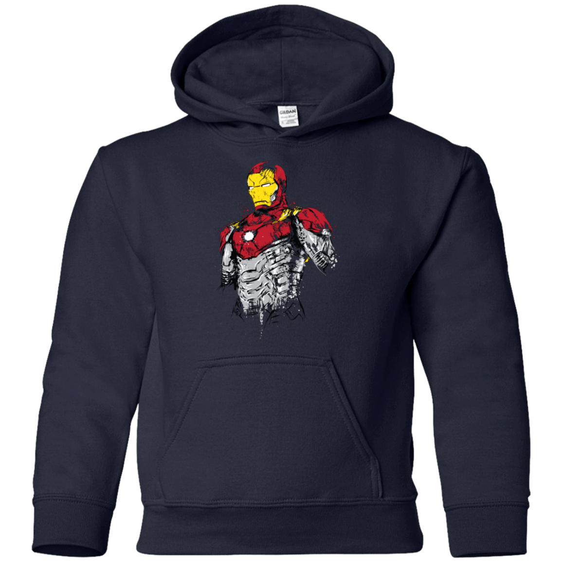 Sweatshirts Navy / YS Ironman - Mark XLVII Armor Youth Hoodie