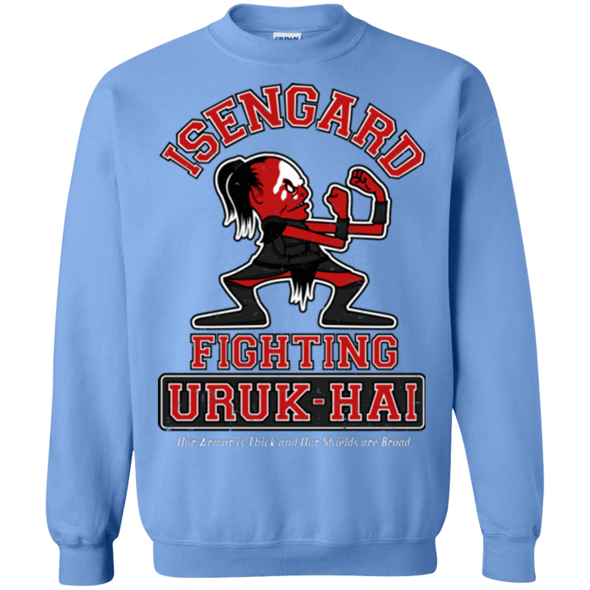 Sweatshirts Carolina Blue / Small ISENGARD FIGHTING URUKHAI Crewneck Sweatshirt
