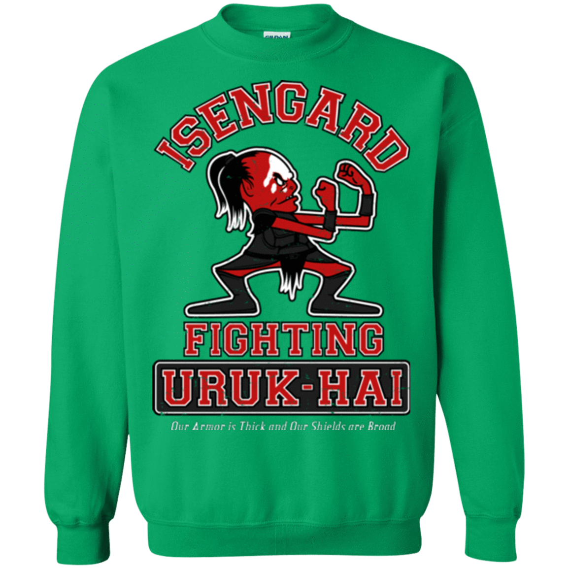 Sweatshirts Irish Green / Small ISENGARD FIGHTING URUKHAI Crewneck Sweatshirt
