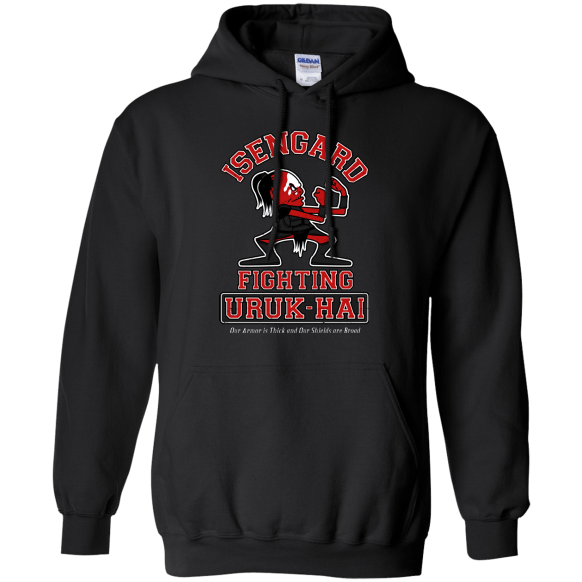 Sweatshirts Black / Small ISENGARD FIGHTING URUKHAI Pullover Hoodie