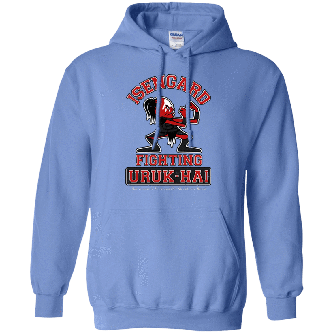 Sweatshirts Carolina Blue / Small ISENGARD FIGHTING URUKHAI Pullover Hoodie
