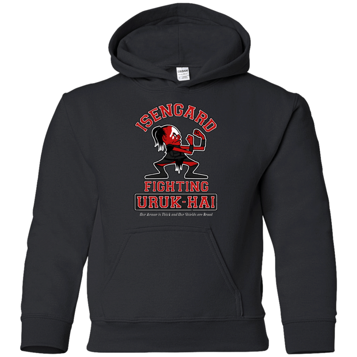 Sweatshirts Black / YS ISENGARD FIGHTING URUKHAI Youth Hoodie