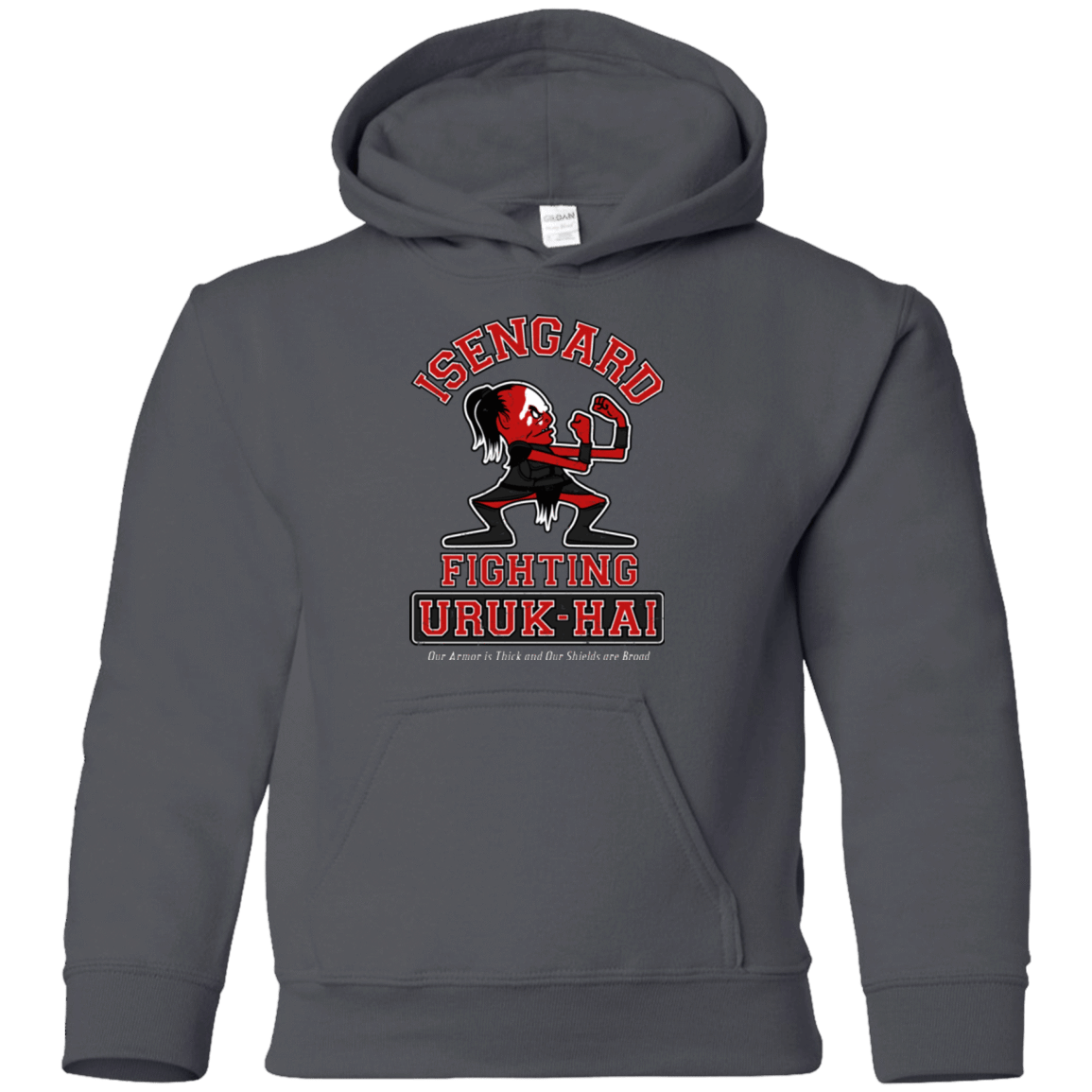 Sweatshirts Charcoal / YS ISENGARD FIGHTING URUKHAI Youth Hoodie