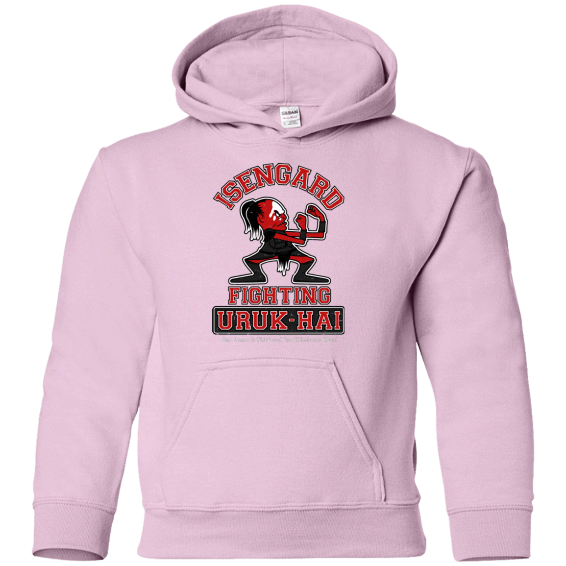 Sweatshirts Light Pink / YS ISENGARD FIGHTING URUKHAI Youth Hoodie