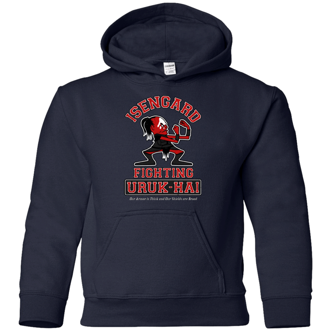 Sweatshirts Navy / YS ISENGARD FIGHTING URUKHAI Youth Hoodie