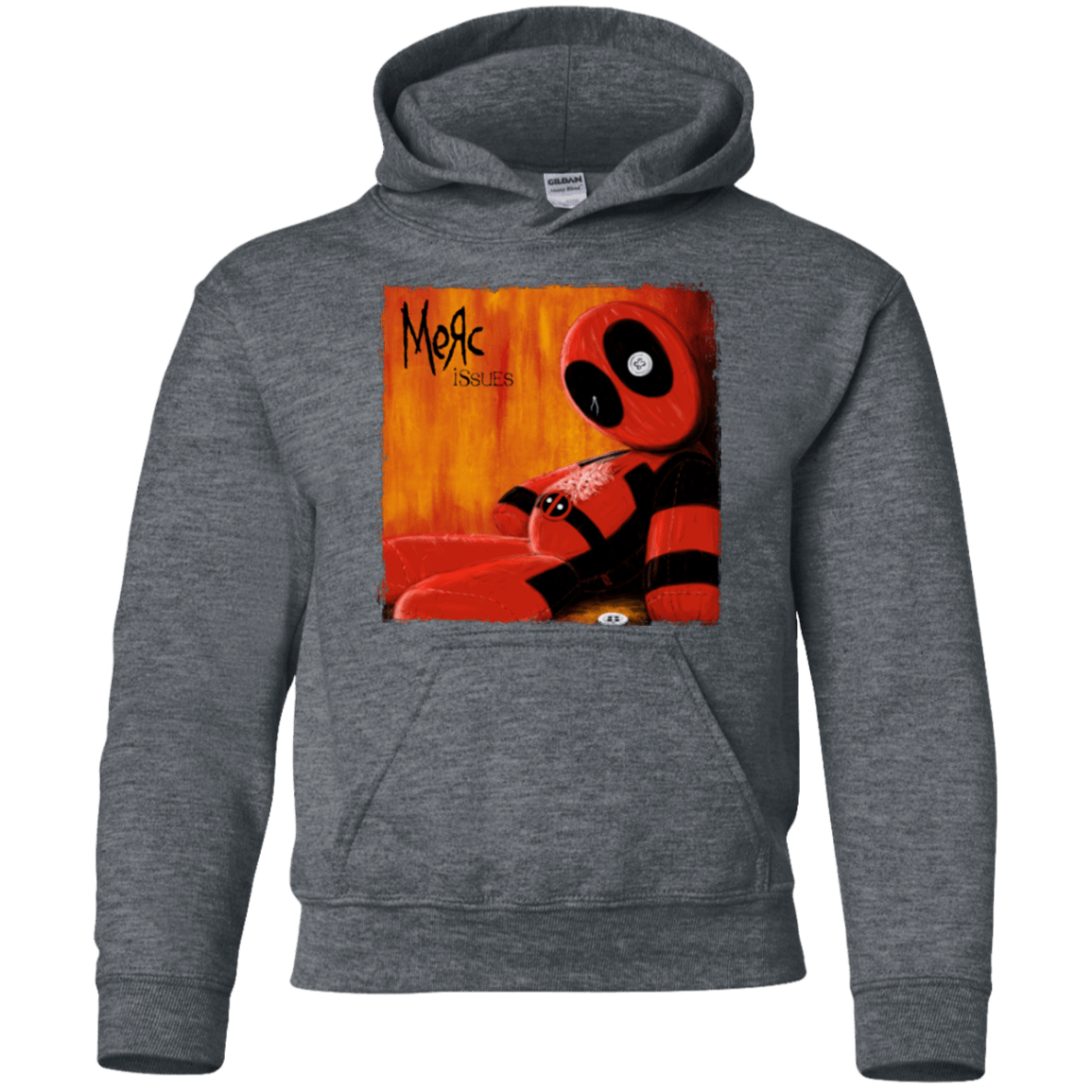 Sweatshirts Dark Heather / YS Issues Youth Hoodie