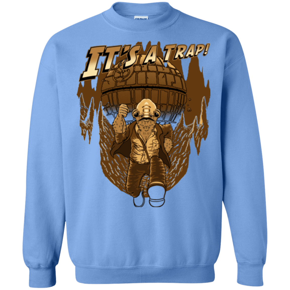 Sweatshirts Carolina Blue / Small It's a trap!! Crewneck Sweatshirt