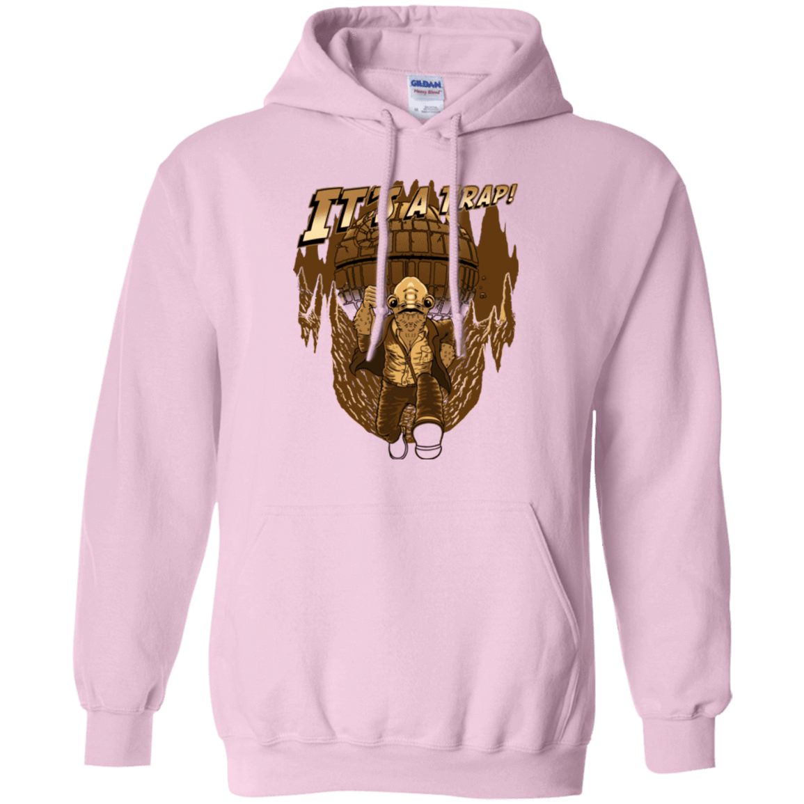 Sweatshirts Light Pink / Small It's a trap!! Pullover Hoodie