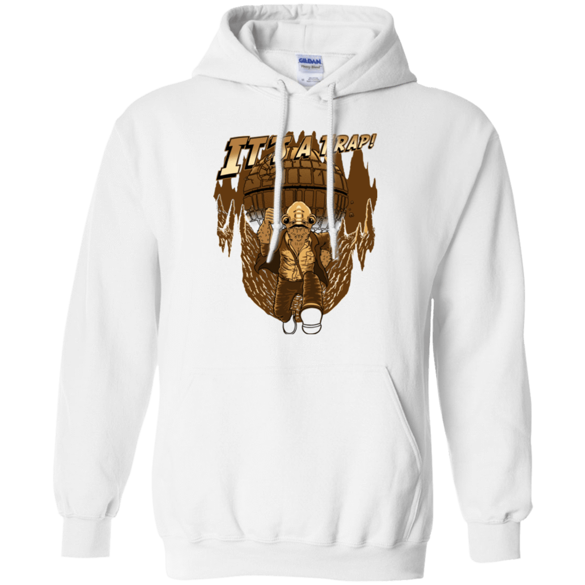Sweatshirts White / Small It's a trap!! Pullover Hoodie