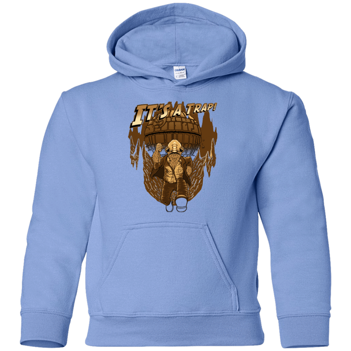 Sweatshirts Carolina Blue / YS It's a trap!! Youth Hoodie