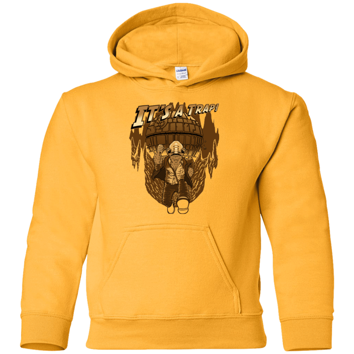Sweatshirts Gold / YS It's a trap!! Youth Hoodie