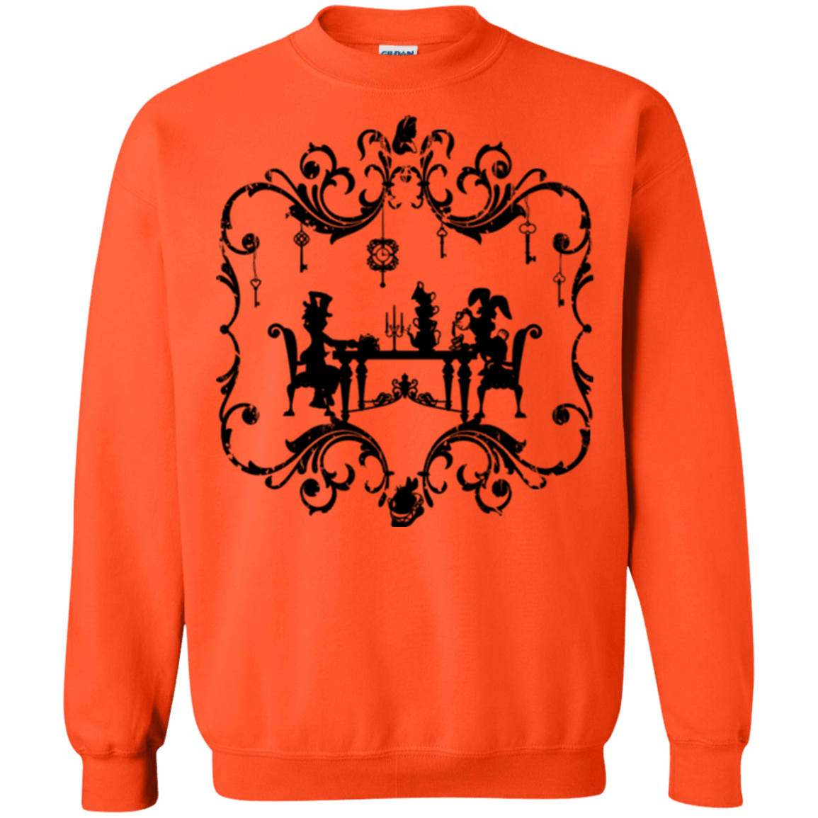 Sweatshirts Orange / Small It's Always Tea Time Crewneck Sweatshirt