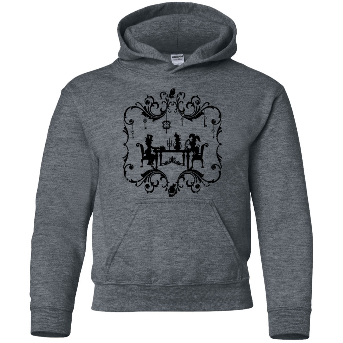 Sweatshirts Dark Heather / YS It's Always Tea Time Youth Hoodie