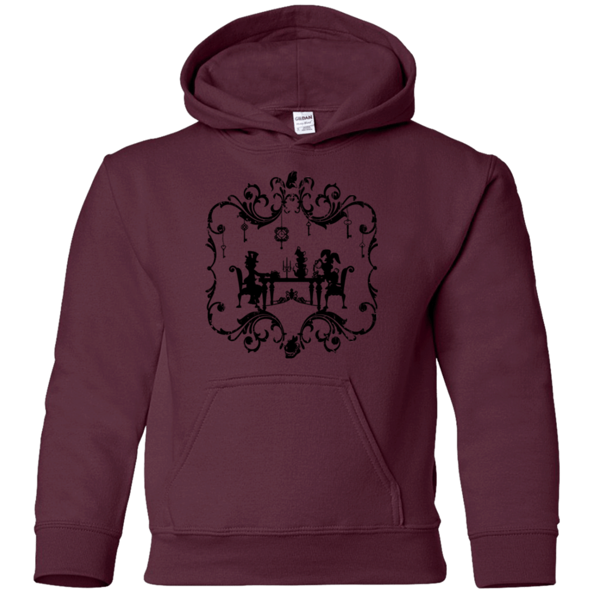 Sweatshirts Maroon / YS It's Always Tea Time Youth Hoodie