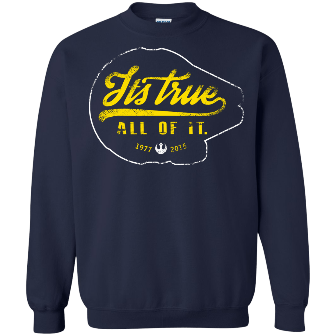 Sweatshirts Navy / S Its True Crewneck Sweatshirt