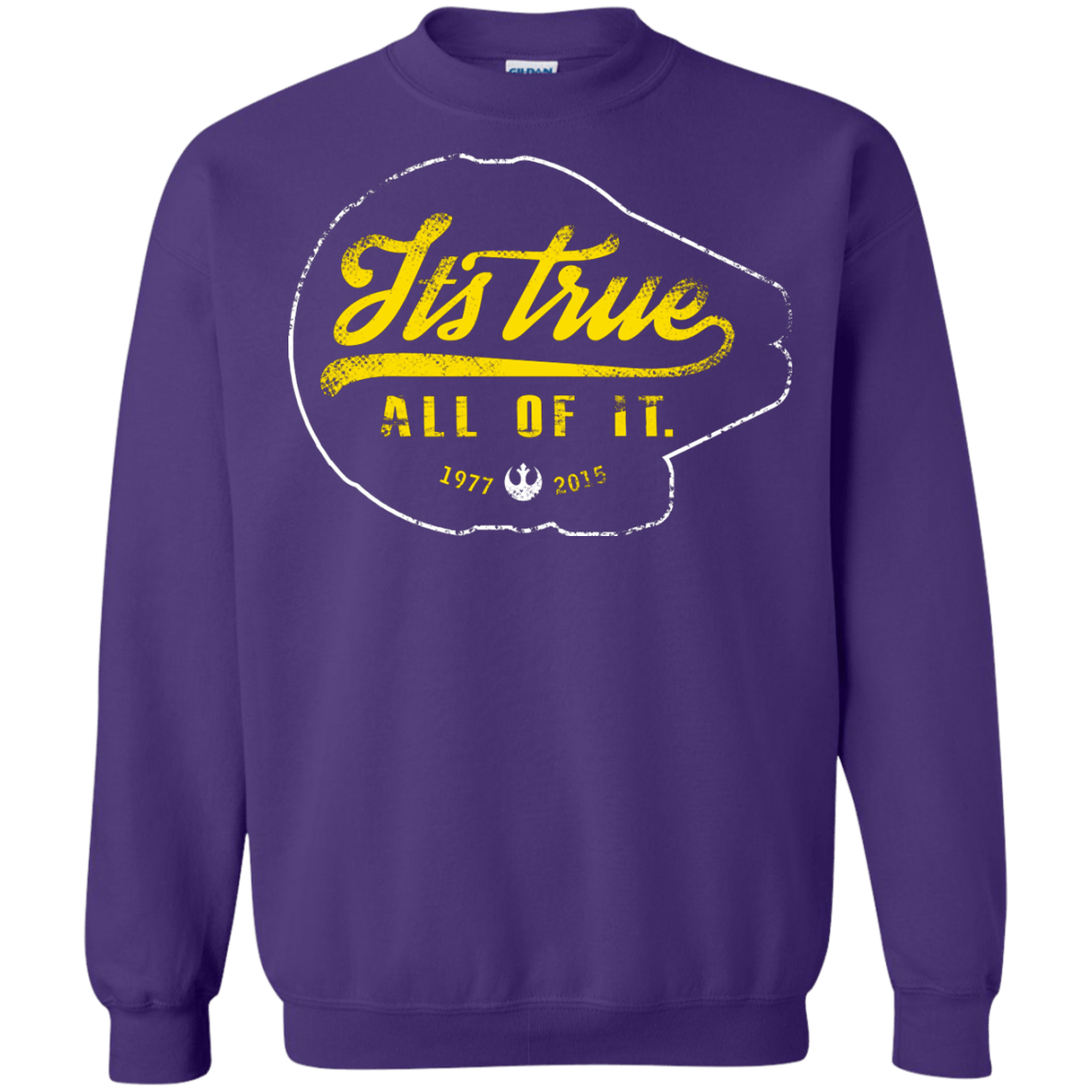 Sweatshirts Purple / S Its True Crewneck Sweatshirt