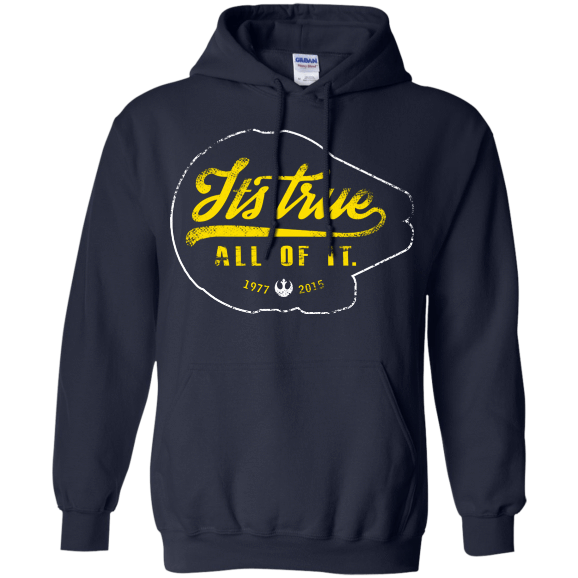 Sweatshirts Navy / S Its True Pullover Hoodie