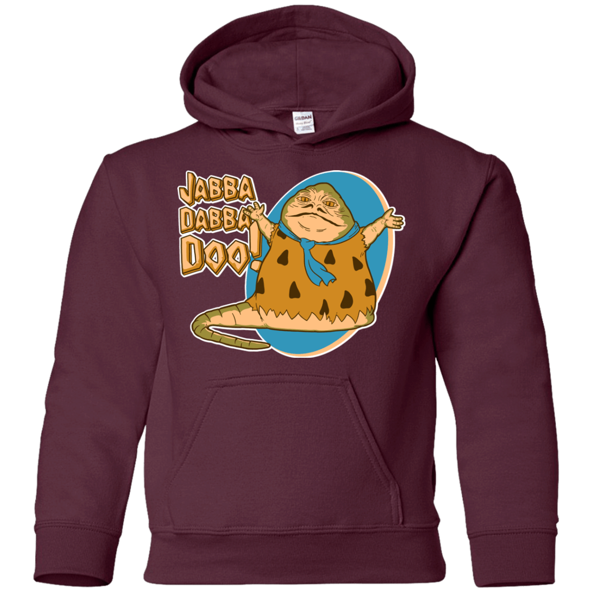 Sweatshirts Maroon / YS Jabba Dabba Doo Youth Hoodie
