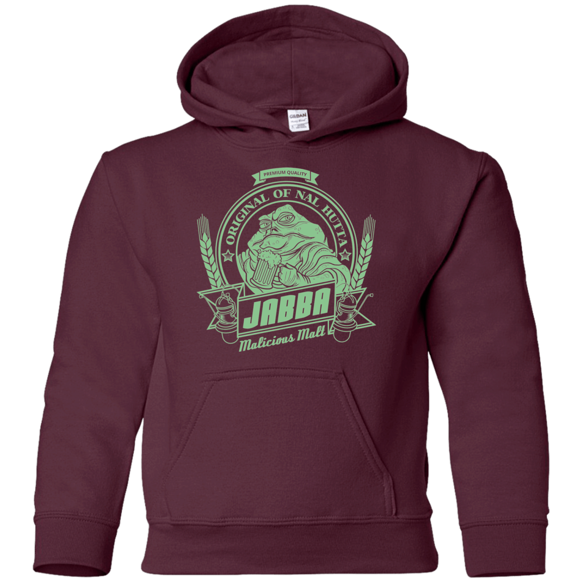 Sweatshirts Maroon / YS Jabba Malt Youth Hoodie