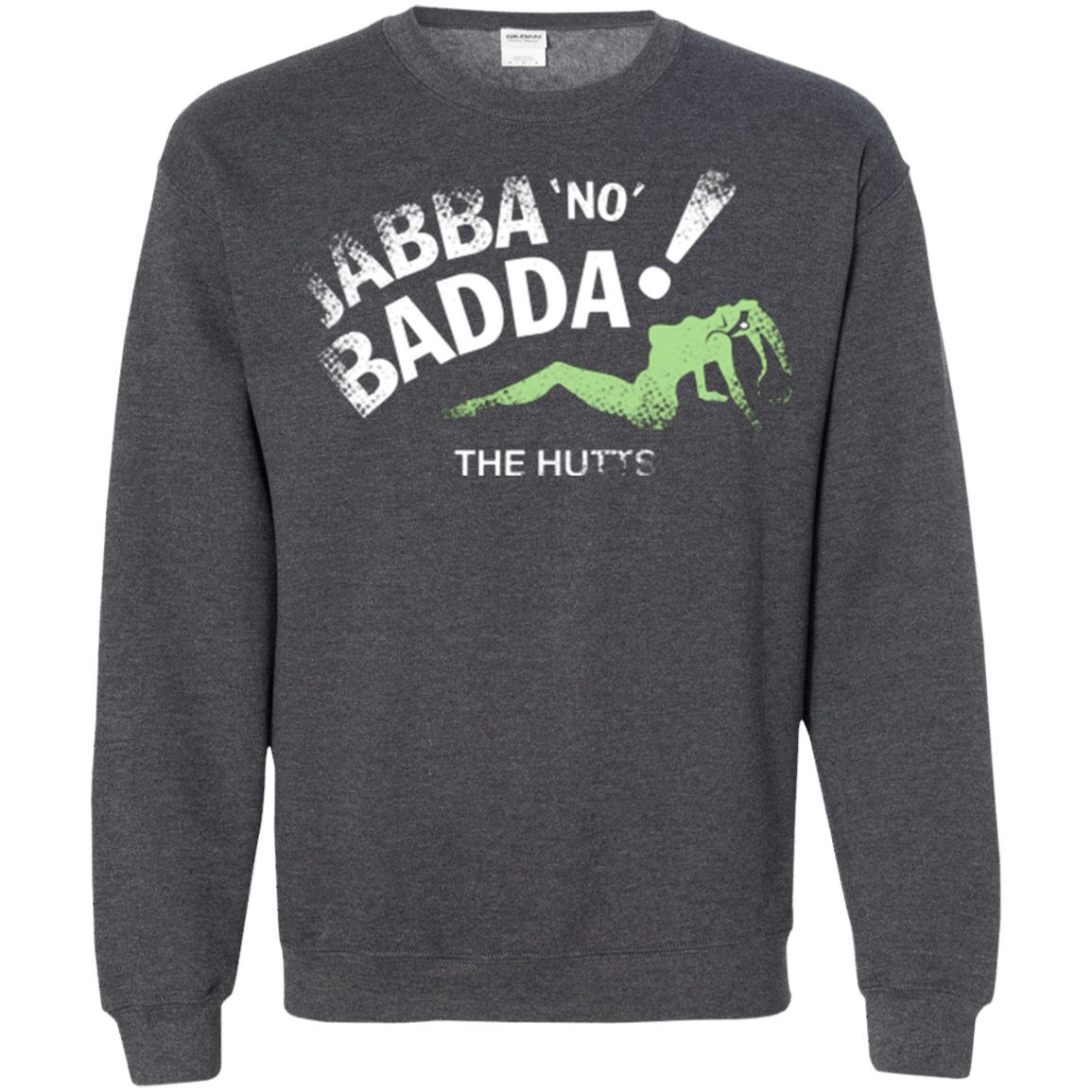 Sweatshirts Dark Heather / Small Jabba No Badda Crewneck Sweatshirt