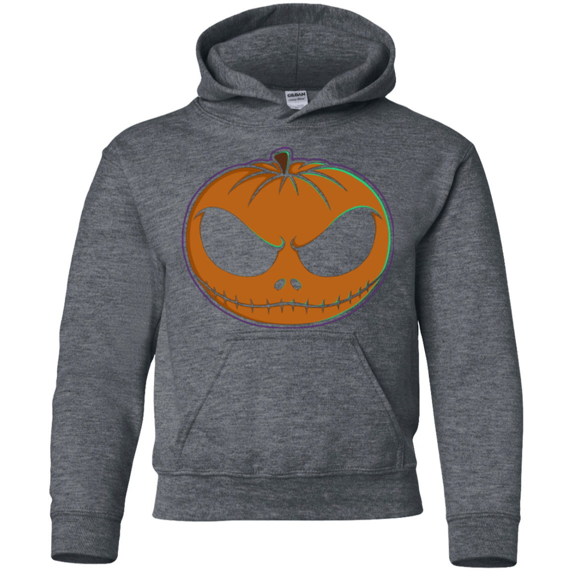 Sweatshirts Dark Heather / YS Jack O'Lantern Youth Hoodie