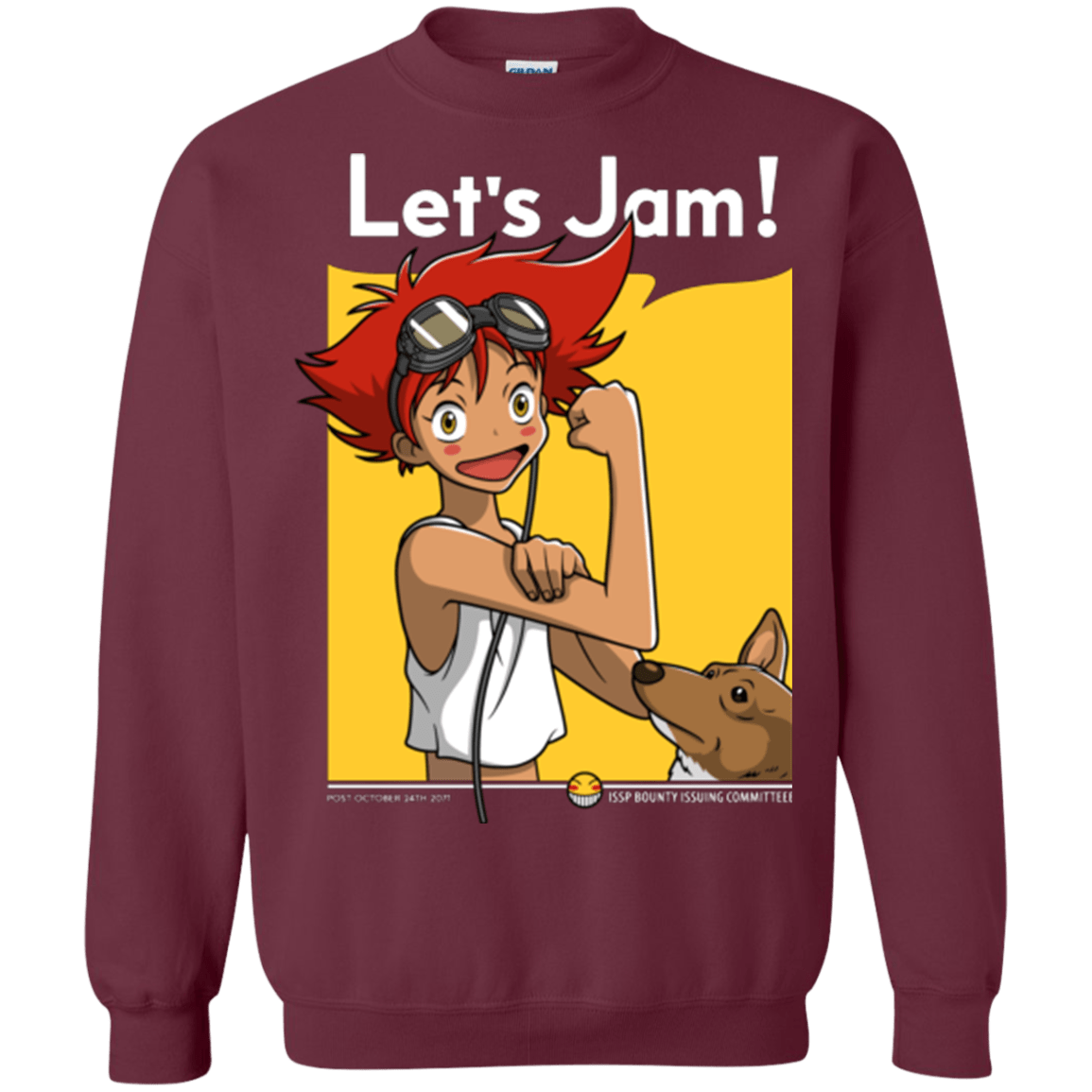Sweatshirts Maroon / Small JAMMING WITH EDWARD Crewneck Sweatshirt