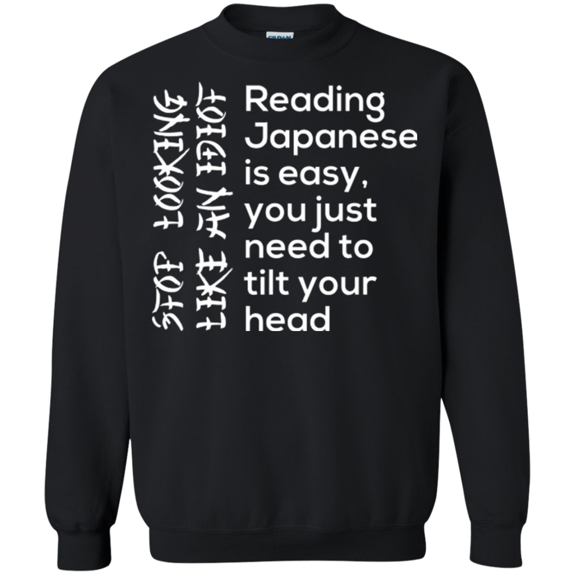 Sweatshirts Black / Small Japanese Crewneck Sweatshirt