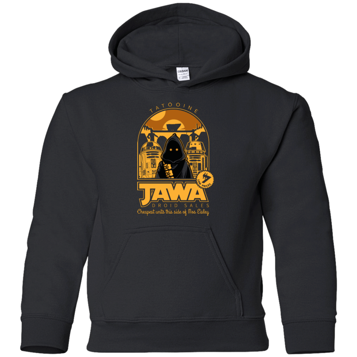 Sweatshirts Black / YS Jawa Droid Sales Youth Hoodie