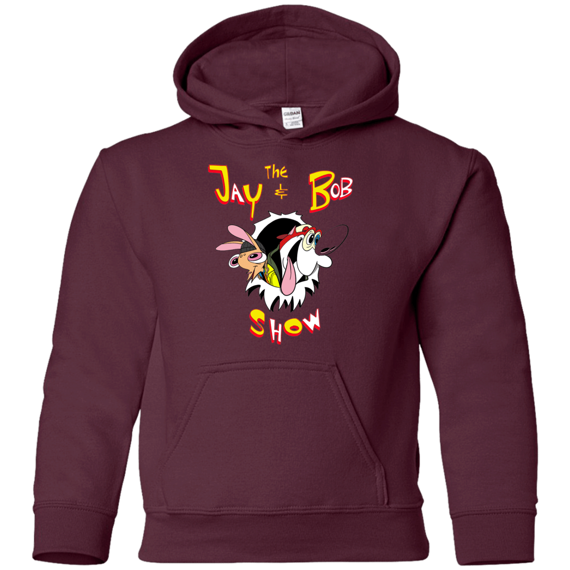 Sweatshirts Maroon / YS Jay & Bob Youth Hoodie