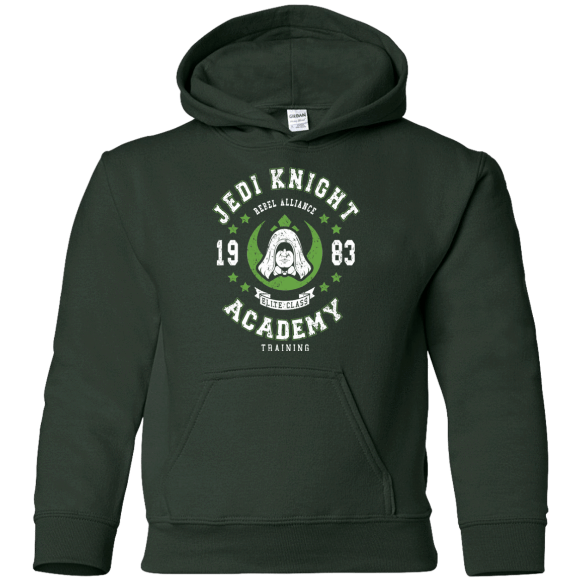 Sweatshirts Forest Green / YS Jedi Knight Academy 83 Youth Hoodie