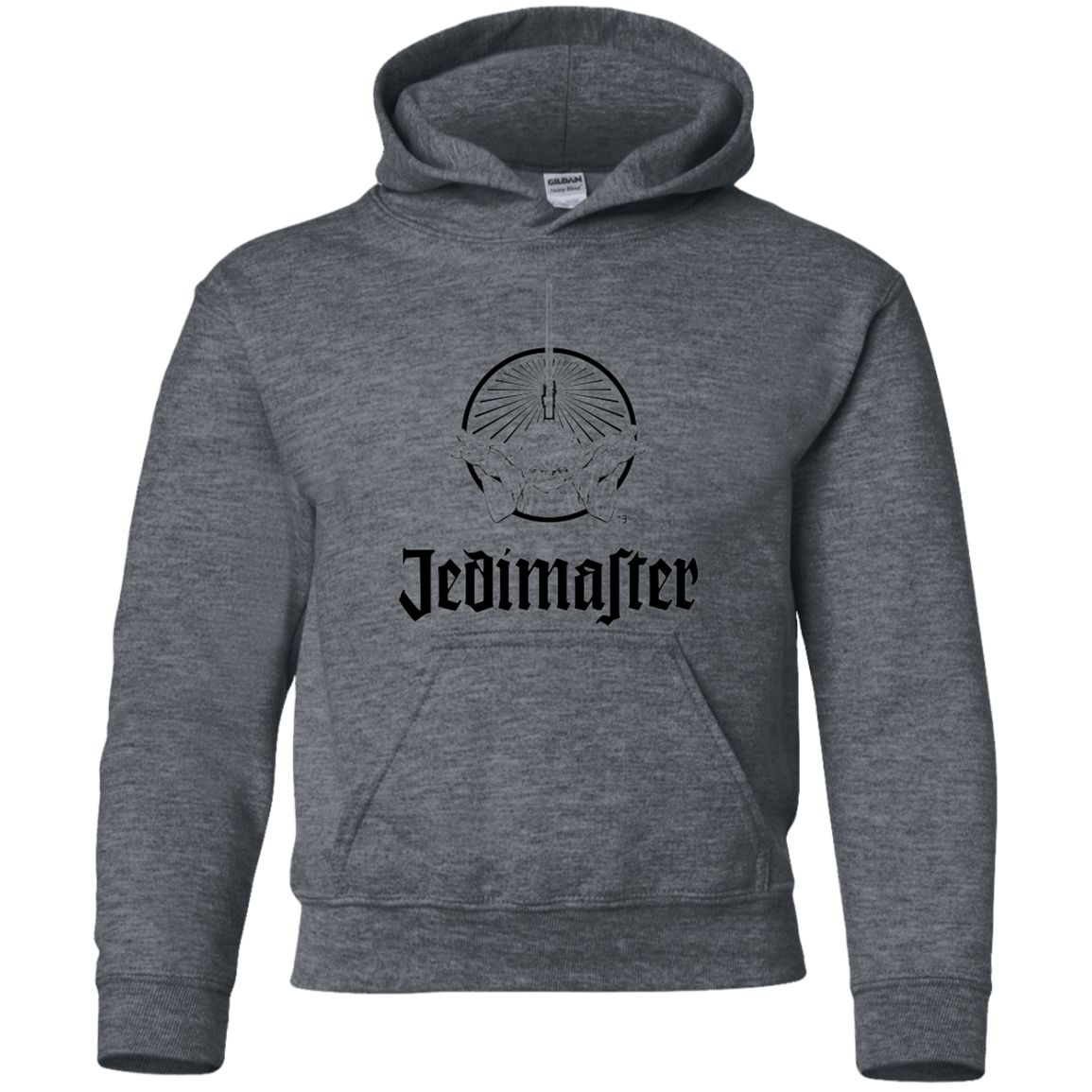 Sweatshirts Dark Heather / YS Jedimaster Youth Hoodie