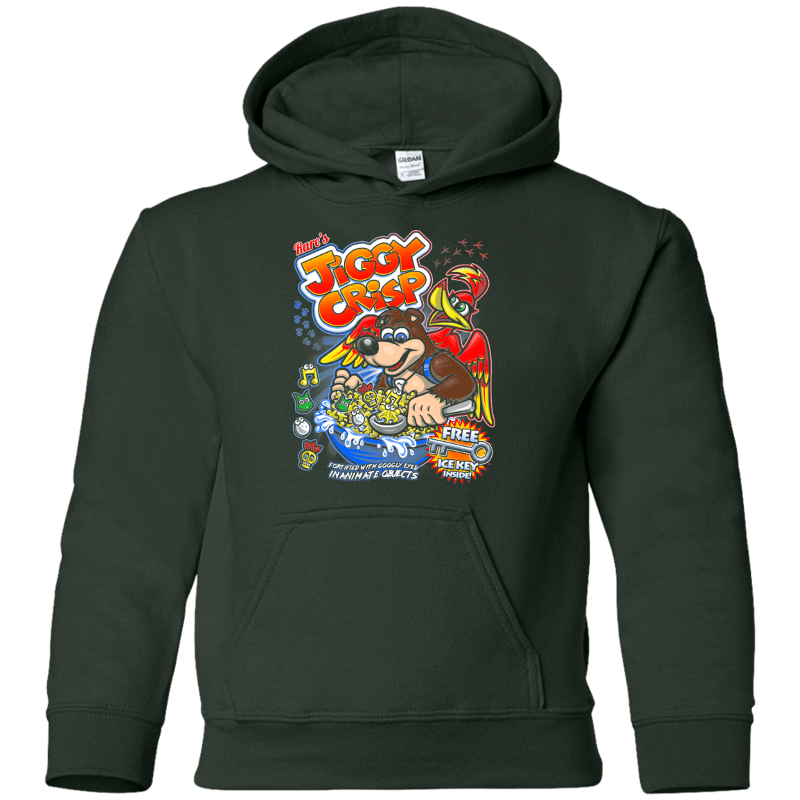 Sweatshirts Forest Green / YS Jiggy Crisp Cereal Youth Hoodie