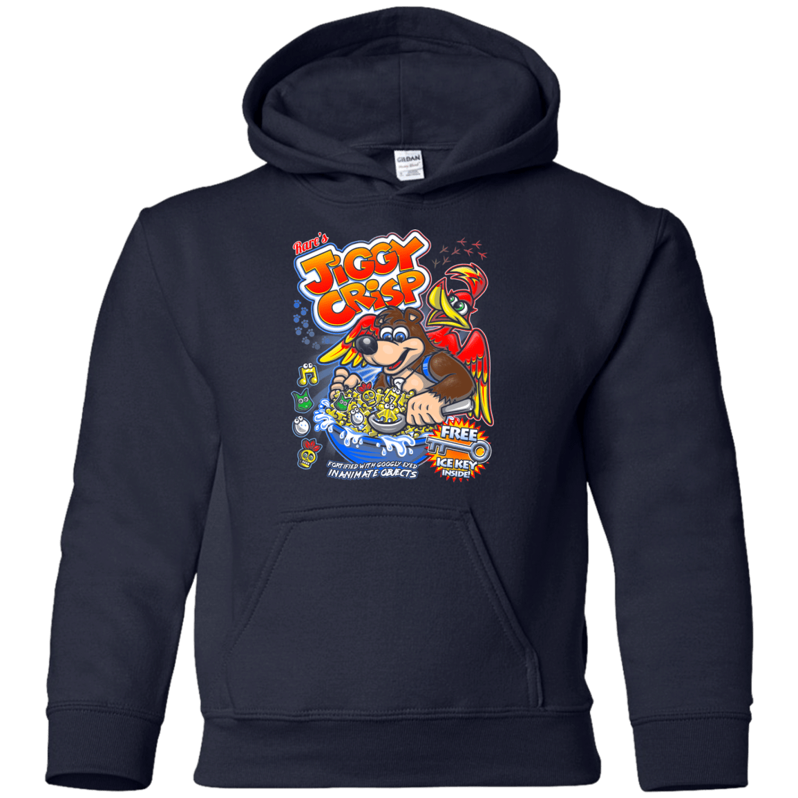 Sweatshirts Navy / YS Jiggy Crisp Cereal Youth Hoodie