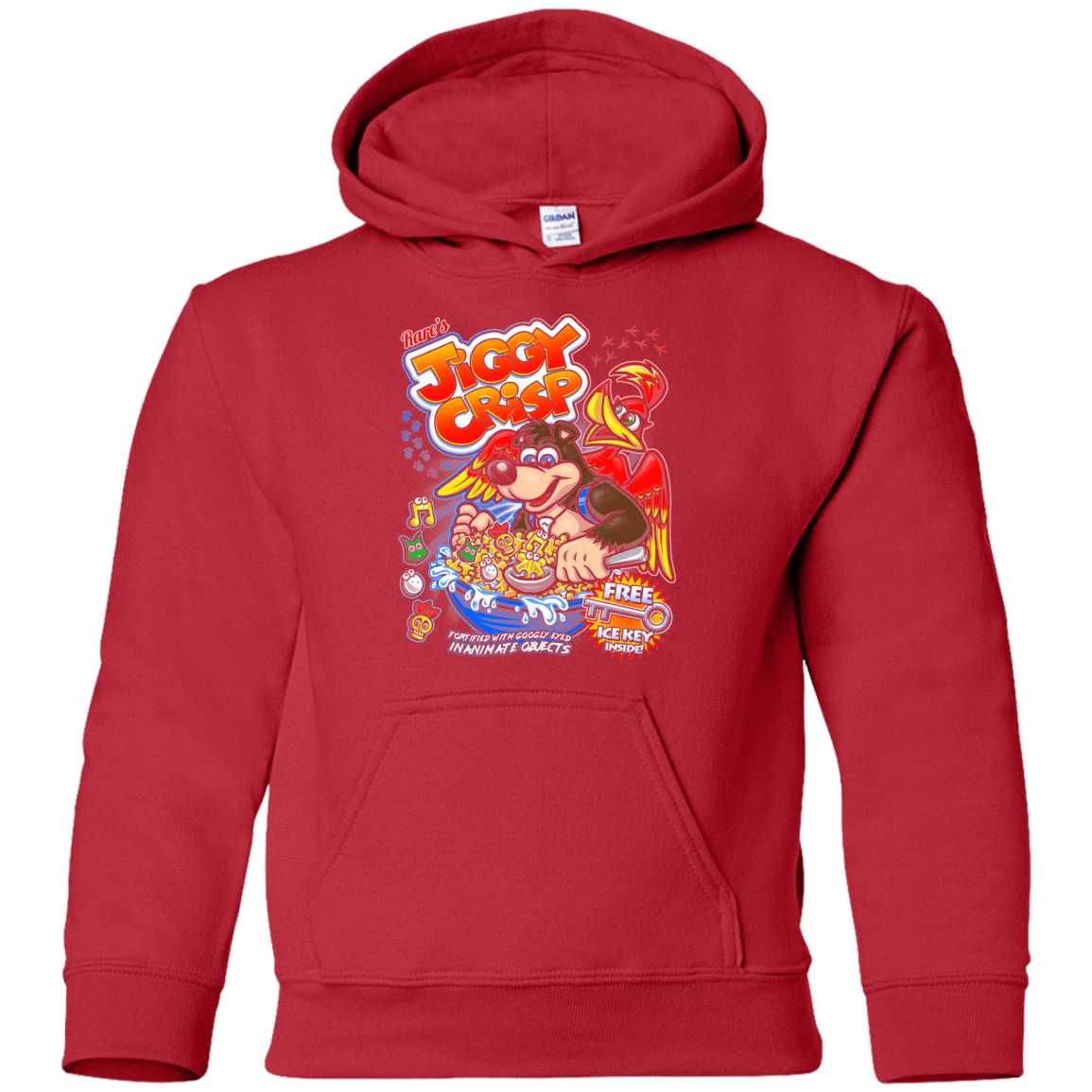 Sweatshirts Red / YS Jiggy Crisp Cereal Youth Hoodie