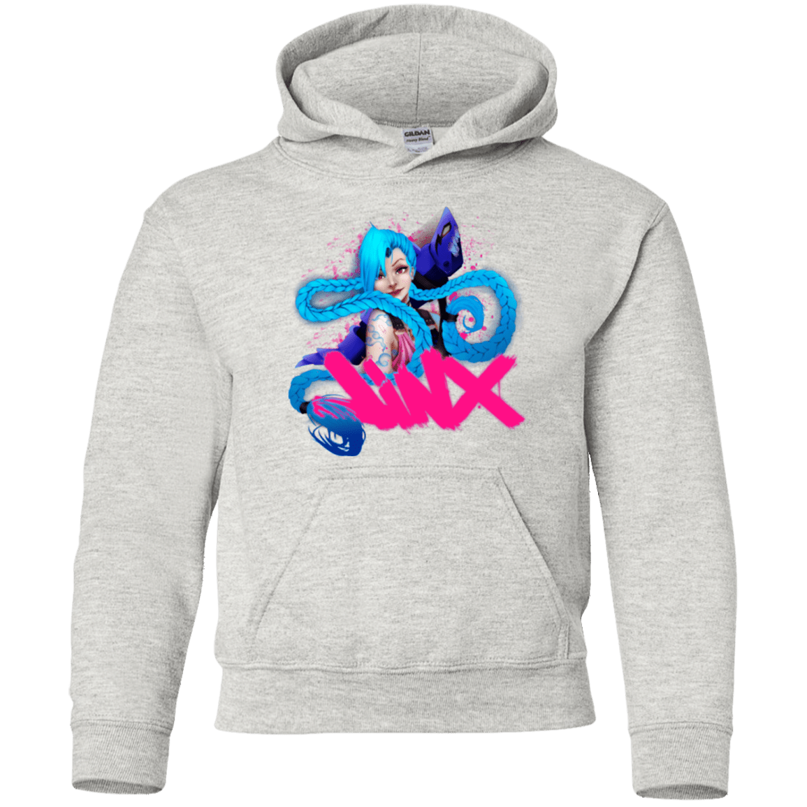 Sweatshirts Ash / YS Jinx Youth Hoodie