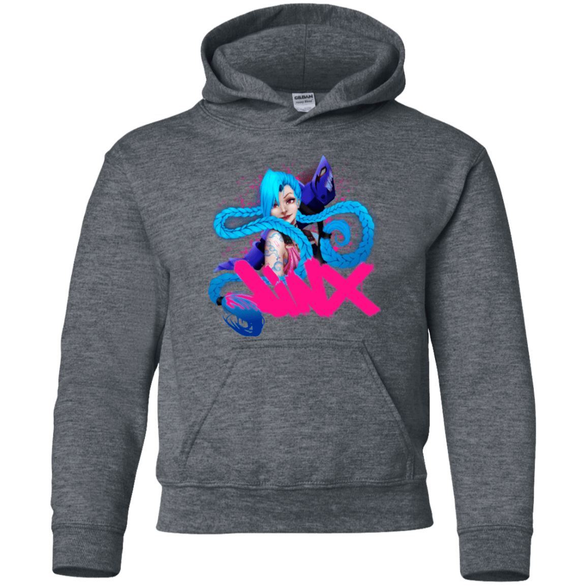 Sweatshirts Dark Heather / YS Jinx Youth Hoodie