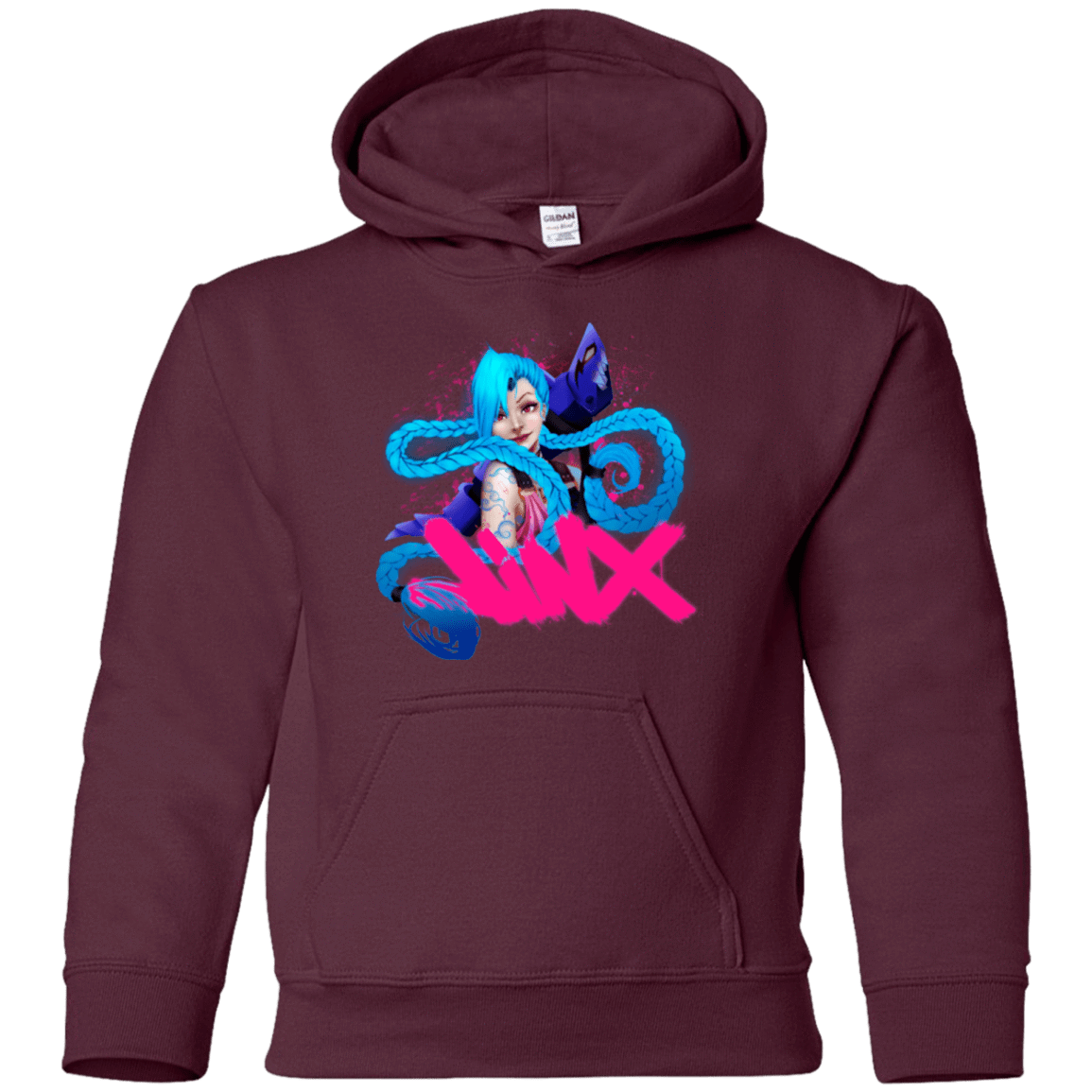 Sweatshirts Maroon / YS Jinx Youth Hoodie