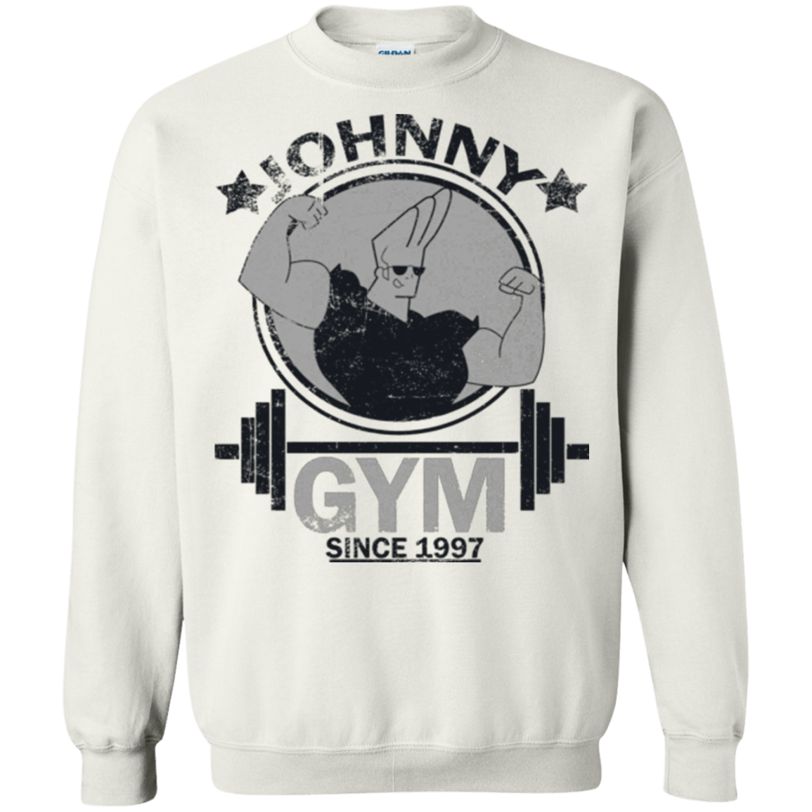 Sweatshirts White / Small Johnny Gym Crewneck Sweatshirt