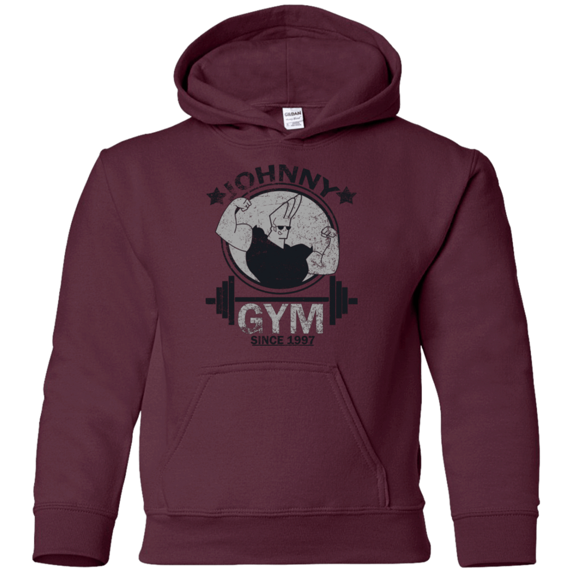 Sweatshirts Maroon / YS Johnny Gym Youth Hoodie