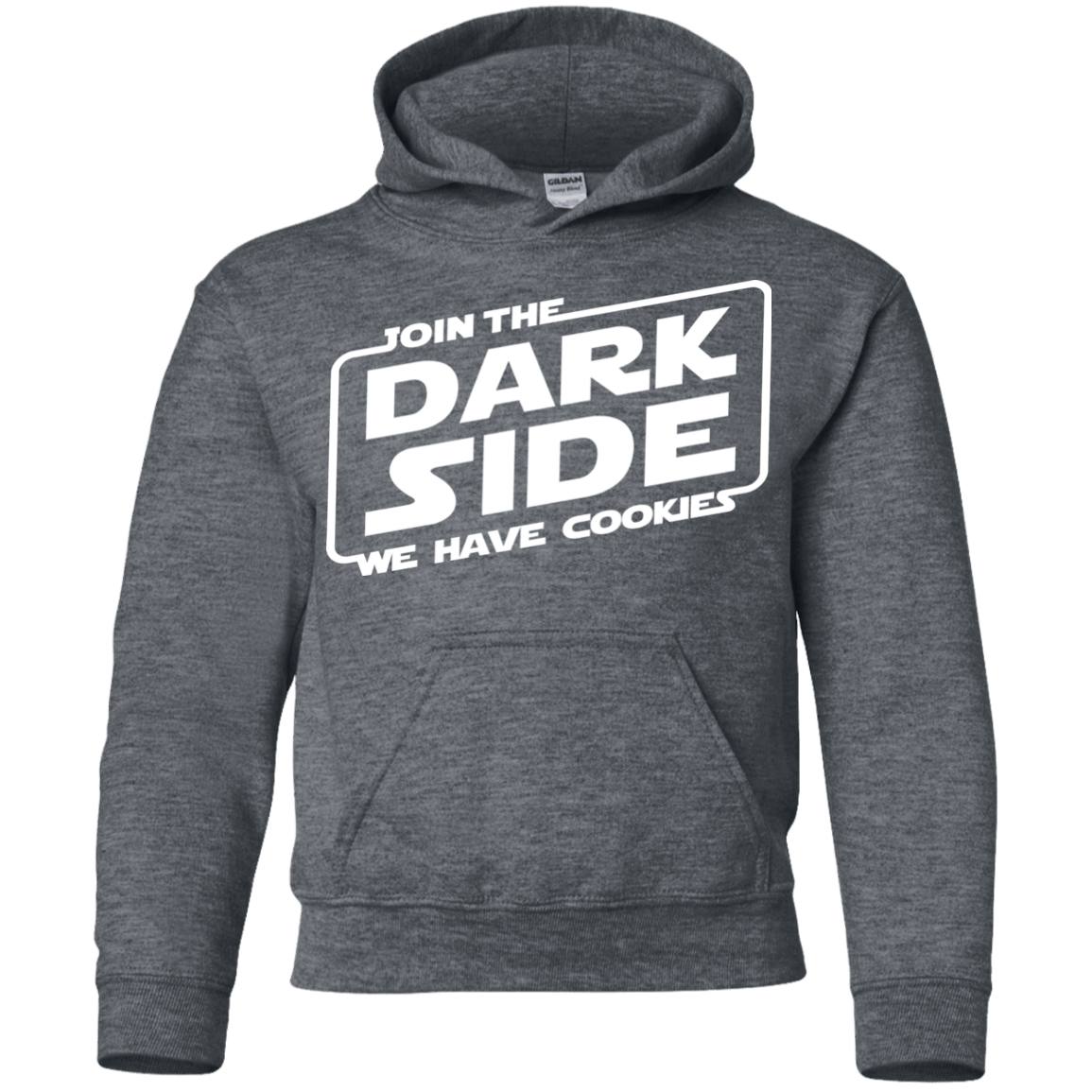 Sweatshirts Dark Heather / YS Join The Dark Side Youth Hoodie