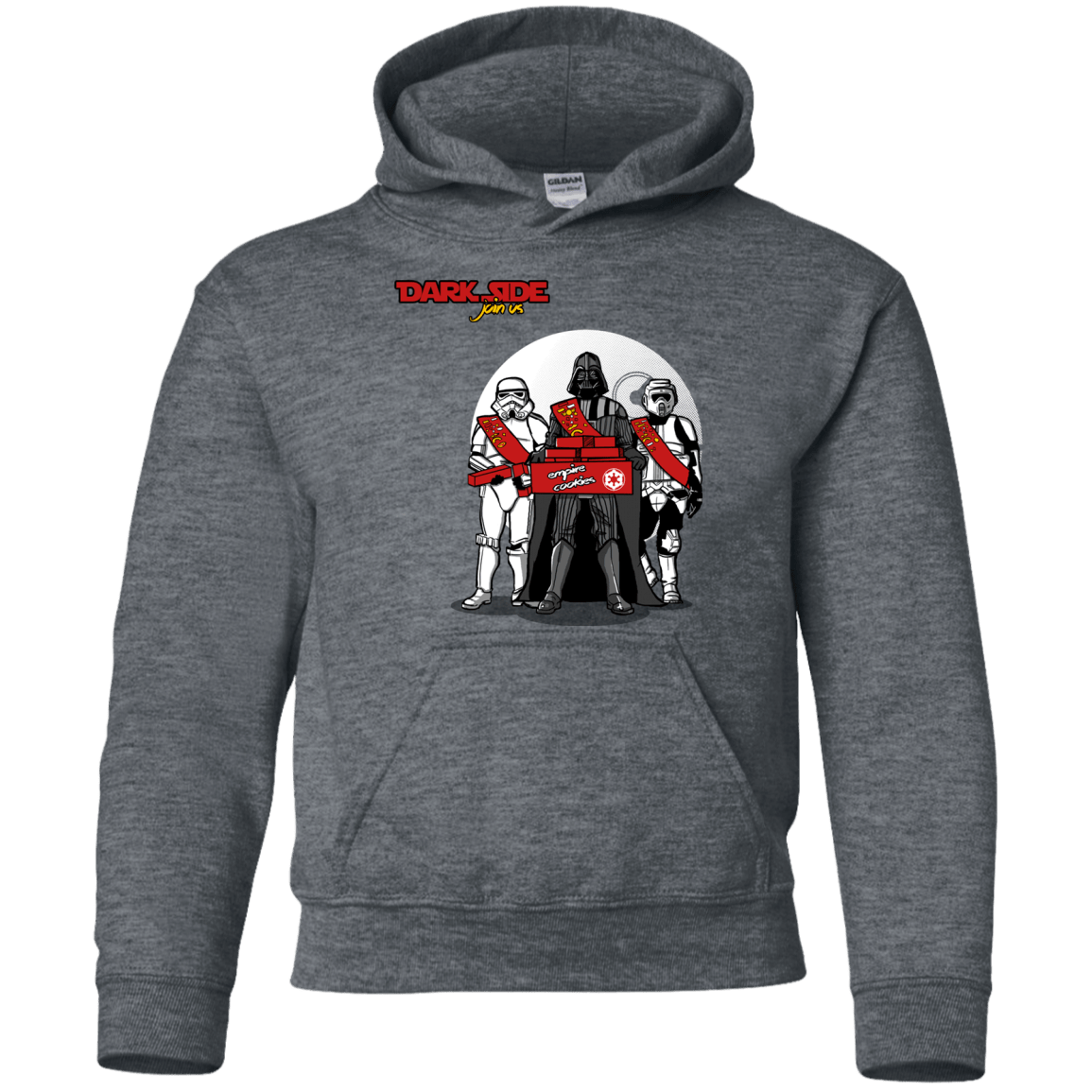 Sweatshirts Dark Heather / YS Join The Dark Side Youth Hoodie