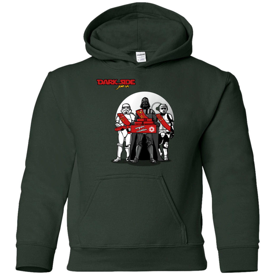 Sweatshirts Forest Green / YS Join The Dark Side Youth Hoodie