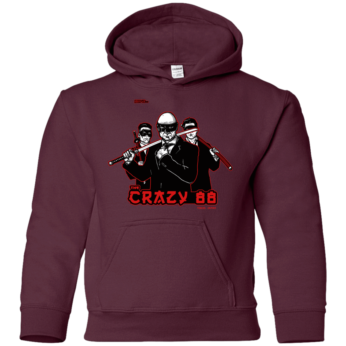 Sweatshirts Maroon / YS Join The Gang Youth Hoodie